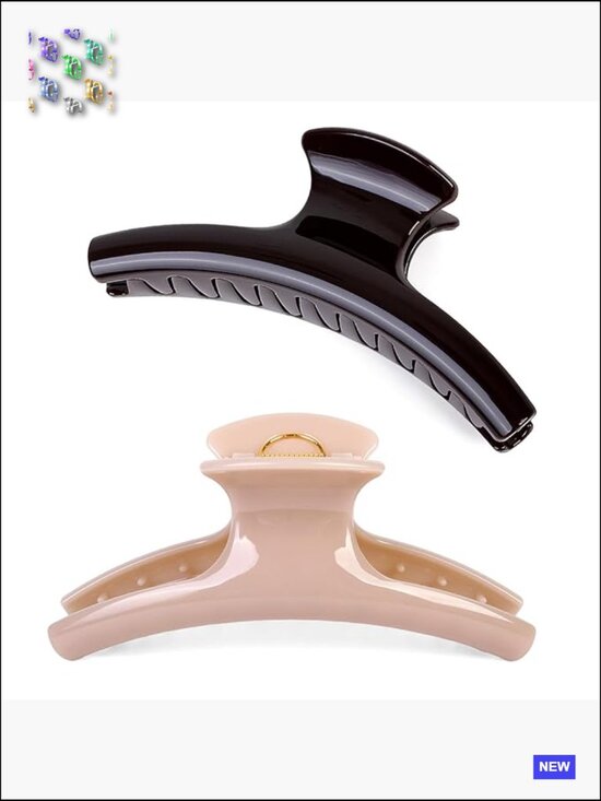 Extra Large Claw Clips 2-Pack for Thick Long Hair, Non-Slip Strong Hold, Jumbo main image 5